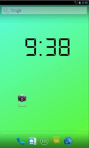 Digital Clock Live Wallpaper Screen 2