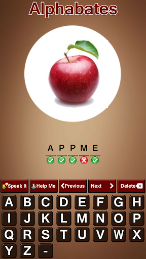 Spelling Master Game Screen 2