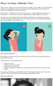 How to Remedie Nose Bleeding