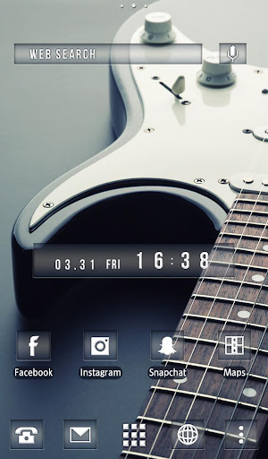 Electric Guitar Theme +HOME Screenshot
