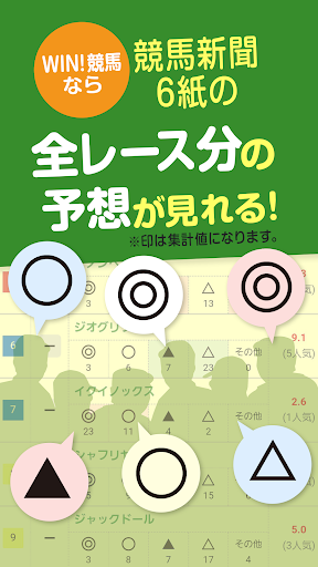 Android application WIN!競馬-予想に役立つ情報満載、IPAT連携で馬券購入！ screenshort