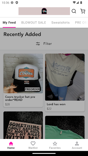 Android application Lovely Southern Boutique screenshort