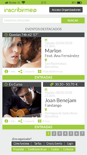 Inscribirme Screen 2