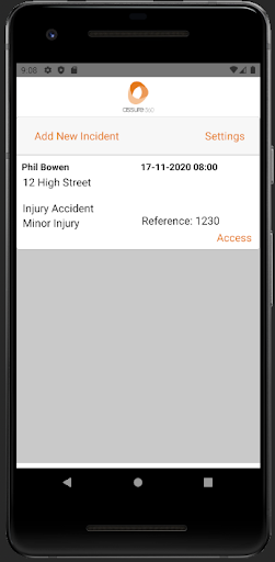Assure360 Incident Screen 2