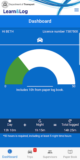 Android application Learn&Log screenshort
