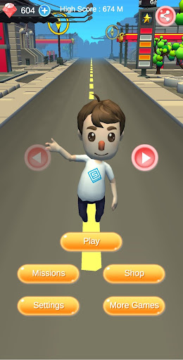 Android application Endless Runner screenshort