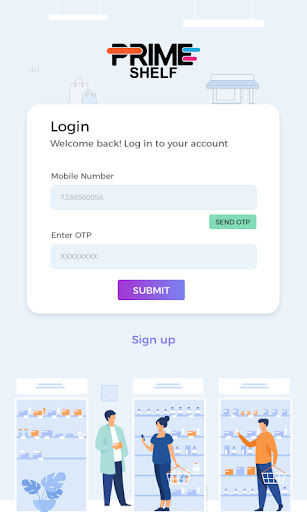 PrimeShelf Partner App Screen 2