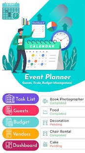 Event Planner - Guests, Todo Screenshot