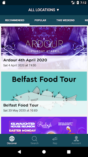 Android application glistrr screenshort