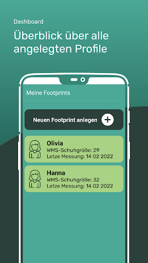 Android application WMS Footprint screenshort