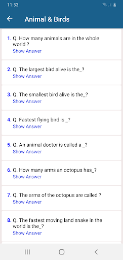 World General Knowledge Screen 2