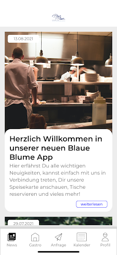 Blaue Blume App Screen 3