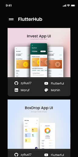 FlutterHub Screen 2