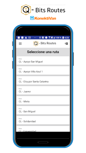 Q-Bits Rutas Screen 2