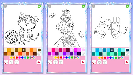 Princess Coloring:Drawing Game apkdebit screenshots 16