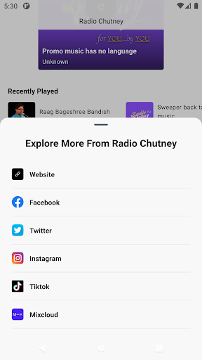 Radio Chutney Screen 3