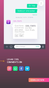 Cool Fonts for Whatsapp & SMS Screenshot