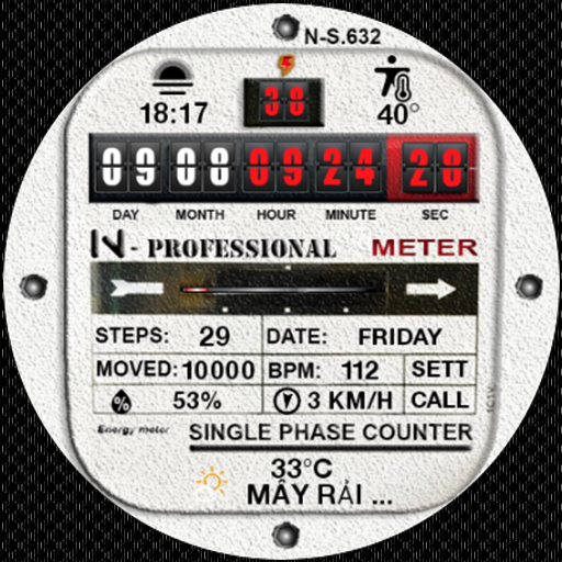 N_SPORT632 Meter Counter Face logo