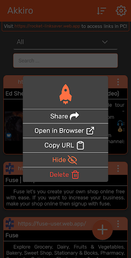 Rocket - Link saver Screen 3