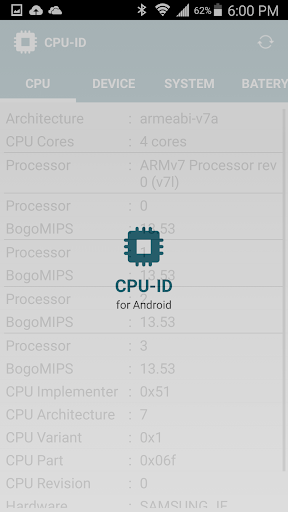 CPU-ID Screen 3