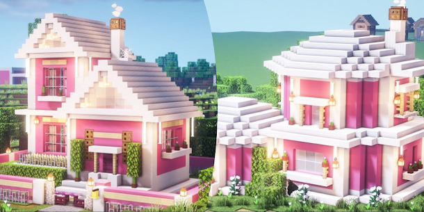 Pink House Map for Minecraft New Apk 3