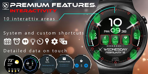 Lights Watch Face Varies with device APK screenshots 5