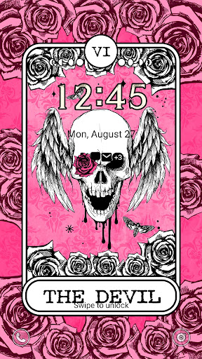 Android application 4K Wallpaper HD - Pink Skull T screenshort