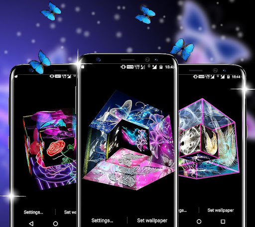 Android application Amazing Cube Live Wallpaper screenshort