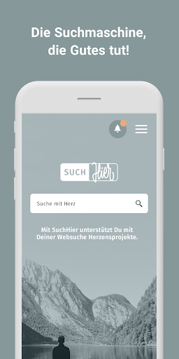 Android application SuchHier – Suche mit Herz screenshort
