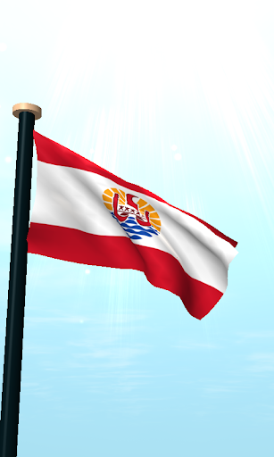 French Polynesia Flag 3D Screen 2