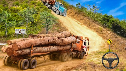 Offroad Logging Truck Games 3D screenshots 1