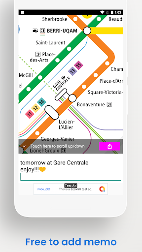Montreal Metro Bus Map Guide Screen 3