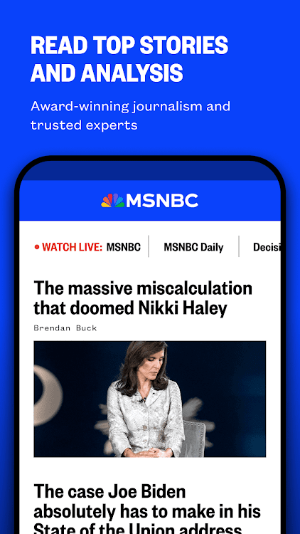 MSNBC: Watch Live & Analysis - 11.0.1 - (Android)