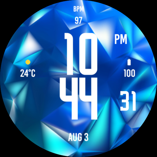 Beauty Diamond Watch Face Logo