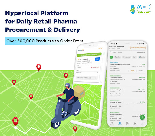 Android application MEDdelivery screenshort