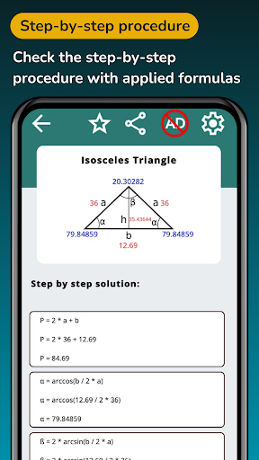 Geometry solver & Trig solver screenshot 25