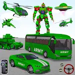 Cover Image of Baixar Jogo de carro robô ônibus do exército 3d 10.0.6 APK