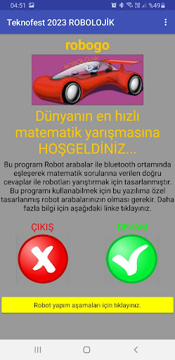 Android application robogo screenshort