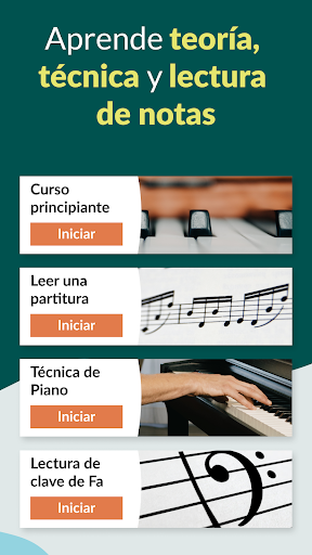 Skoove: Aprende a Tocar Piano Captura de Pantalla de la Aplicación Android 5
