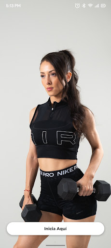 Android application Sofia Larios Fitness screenshort