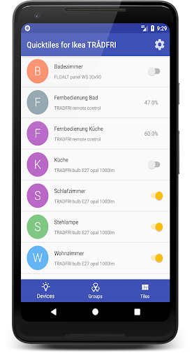 Quicktiles for Ikea TRÅDFRI