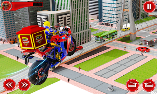 Superhero Bike Delivery Taxi