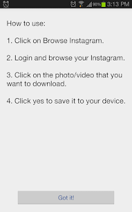 Video Downloader for Instagram For PC installation