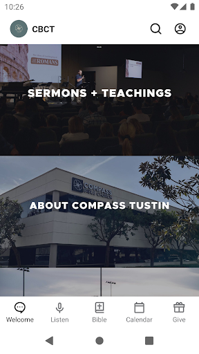 Android application Compass Bible Church Tustin screenshort