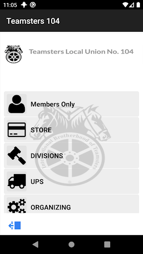 Android application Teamsters 104 screenshort
