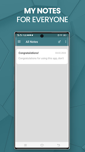 Android application memo pad app screenshort