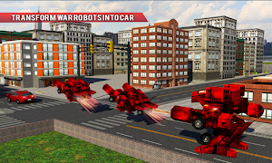 Robo Car Transform: Train Transport Smart Crane 3D screenshot 4
