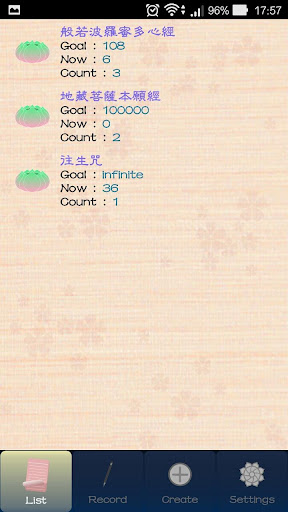Android application Buddha Counter screenshort