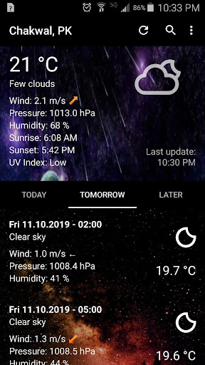 Android application Live Daily Weather Forecast screenshort