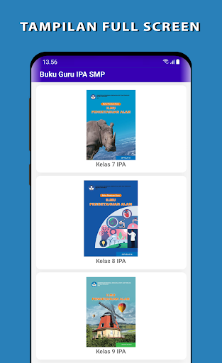 Android application Buku Guru IPA SMP screenshort